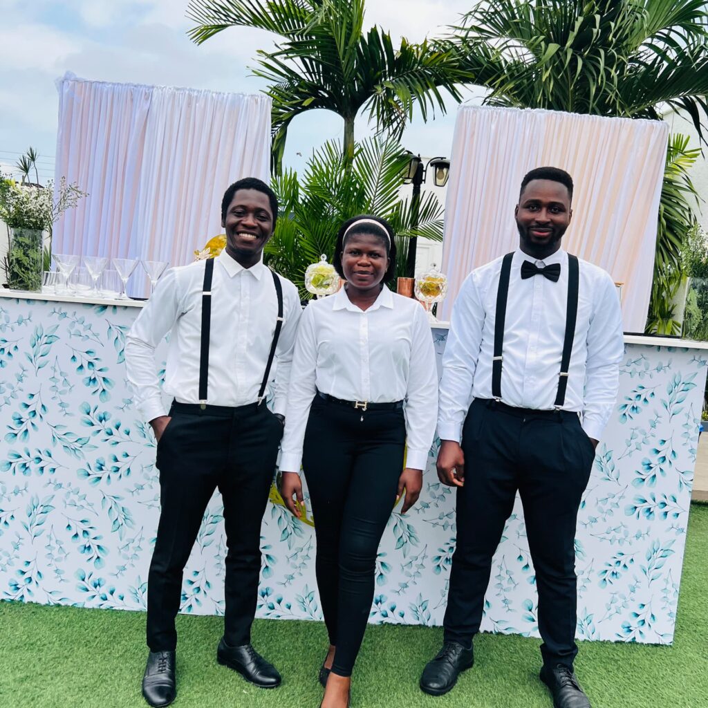 Professional waitstaff representing the Event’s Professionalism