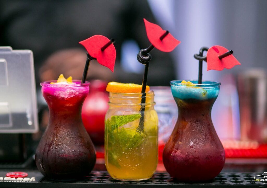 Drinks served well at a cocktail party in Ghana