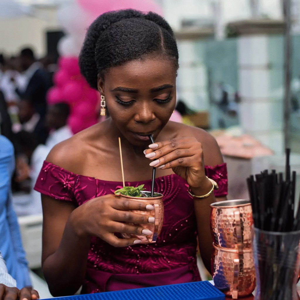 A guest is feeling relax and enjoying the Event